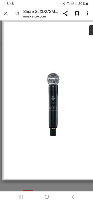 Je cherche un microphone  shure  pour slx 4 s6 838-865 Mhz