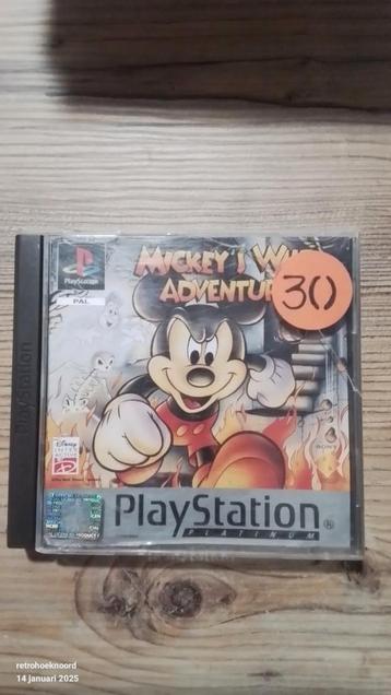 PS1 - L'aventure sauvage de Mickey - Playstation 1, Envoi, Comme neuf