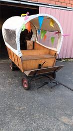 Mini wagon couvert avec travaux, Animaux & Accessoires, Voitures & Carrosses, Comme neuf, Poney
