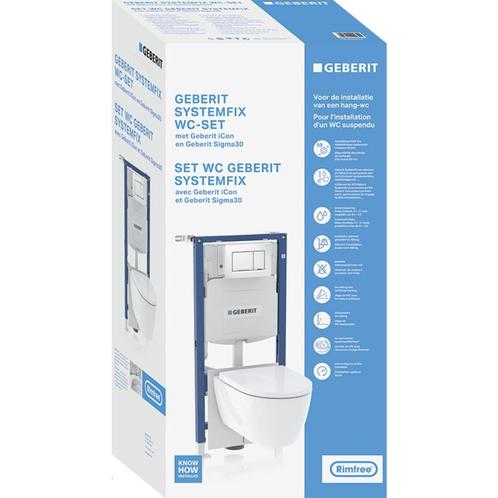 toiletpakket geberit icon hangtoilet, Doe-het-zelf en Bouw, Sanitair, Nieuw, Toilet, Ophalen
