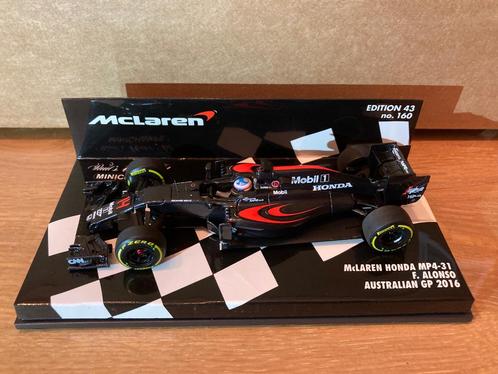 Fernando Alonso 1:43 Australian GP 2016 Mclaren MP4-31, Verzamelen, Automerken, Motoren en Formule 1, Nieuw, Formule 1, Ophalen of Verzenden