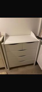Commode/ luiertafel wit hout, Kinderen en Baby's, Ophalen, Zo goed als nieuw