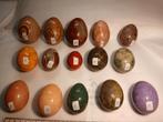 Natuurstenen marmer eieren 15st, Ophalen of Verzenden