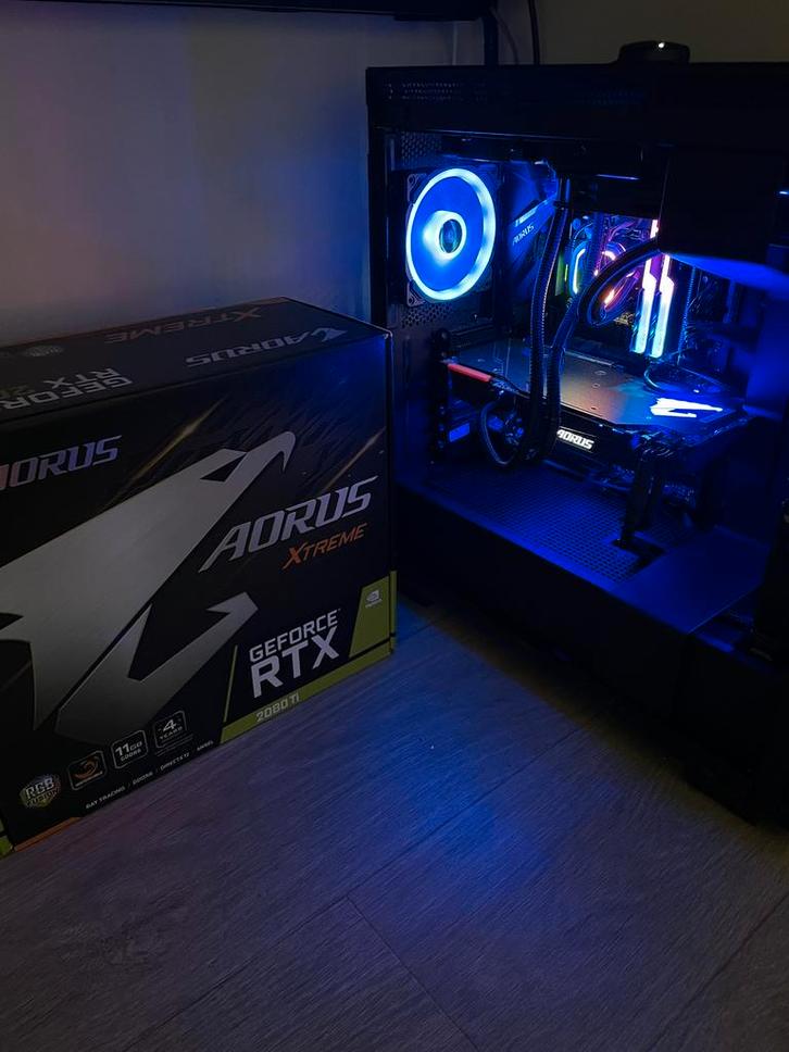 AORUS GeForce RTX 2080 Ti WATERFORCE, Computers en Software, Videokaarten, Zo goed als nieuw, Nvidia, PCI-Express 4.0, GDDR6, HDMI