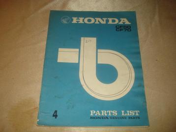 HONDA CF50 - CF70 Ancien Catalogue des Pièces 4, Enlèvement ou Envoi, Honda