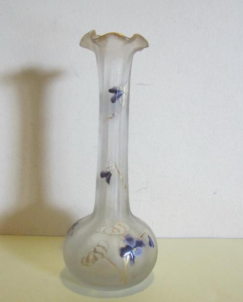 Antieke art nouveau Montjoye, Legras vaas, ca 1910, Antiek en Kunst, Antiek | Glaswerk en Kristal, Verzenden