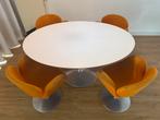 ARTIFORT eettafel met Little Tulip stoelen, Enlèvement, Utilisé, Quatre personnes, Ovale
