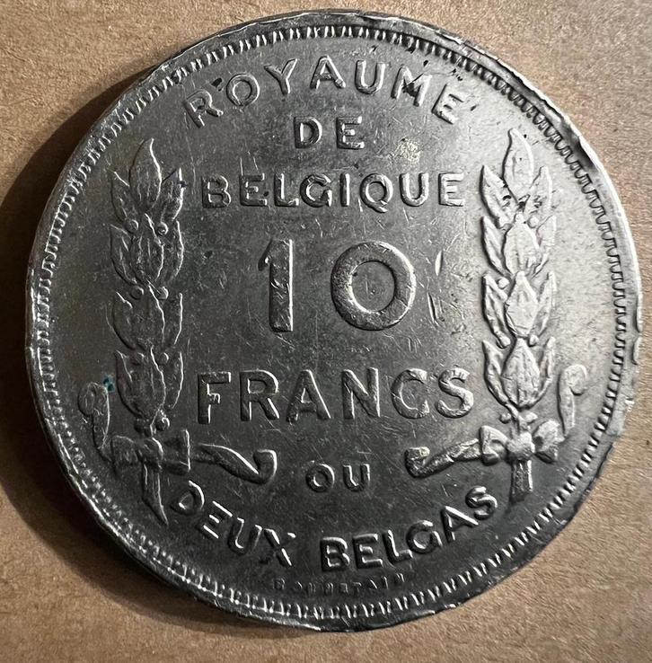 Koning Albert 1 deux belgas 10 francs uit 1930 FR positie A, Postzegels en Munten, Munten | België, Ophalen of Verzenden