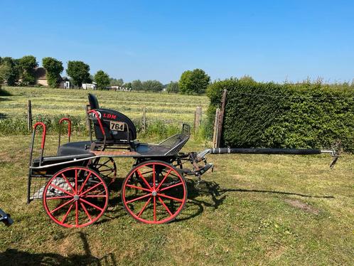 Kuhnle marathon wagen, enkelspan/dubbel pony, Dieren en Toebehoren, Rijtuigen en Koetsen, Gebruikt, Marathonwagen, Pony