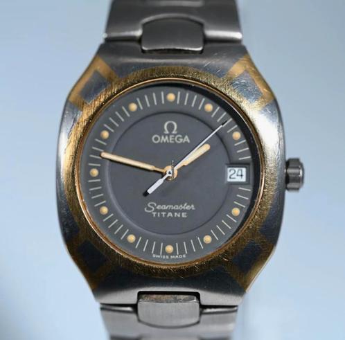Omega Seamaster Polaris Titane, Handtassen en Accessoires, Horloges | Heren, Zo goed als nieuw, Polshorloge, Omega, Goud, Staal