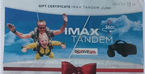 Parachutesprong SPA + video 3D (2 stuks te koop), Sport en Fitness, Zweefvliegen en Paragliding, Nieuw, Overige typen, Ophalen of Verzenden