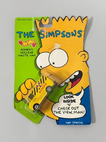 1990 Hot Wheels The Simpsons Homer's Nuclear Waste Van bus beschikbaar voor biedingen