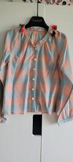 Blouse met blauwe en roze ruiten - Scotch & Soda - maat 8 j, Gebruikt, Meisje, Ophalen of Verzenden, Shirt of Longsleeve