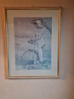 Schilderij dame op fiets, Enlèvement