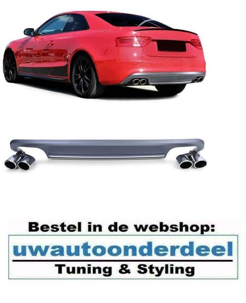 Diffuser Uitlaat L en R S5 RS5 Look Voor Audi A5 8T, Auto diversen, Tuning en Styling, Verzenden