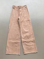 Broek jeans licht bruin wide leg Mango 164-170 (34), Meisje, Ophalen of Verzenden, Broek, Zo goed als nieuw