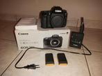 Canon 90D samen met 2 batterijen en lader, Audio, Tv en Foto, Ophalen, Zo goed als nieuw, Canon