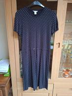 H&M: Donker blauw kleedje met print (small), H&M, Blauw, Ophalen of Verzenden, Knielengte