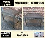 Table professionnelle en inox - solide - 110x70x90cm, Ophalen