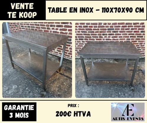 Table professionnelle en inox - solide - 110x70x90cm, Zakelijke goederen, Horeca | Keukenapparatuur, Ophalen