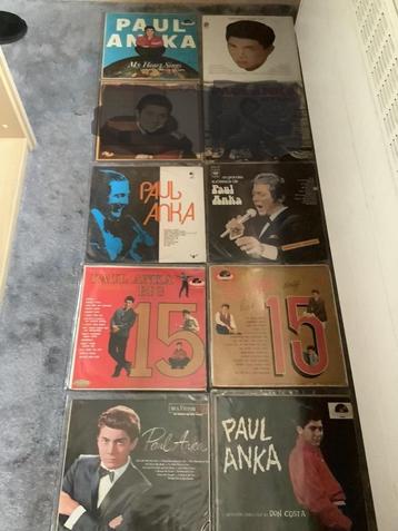 38 lp's van Paul Anka, waarvan vele import persingen,  beschikbaar voor biedingen