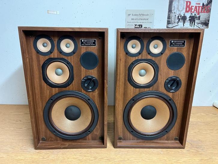 Kenwood KL-4090 Boxen, Audio, Tv en Foto, Luidsprekerboxen, Gebruikt, Front, Rear of Stereo speakers, 120 watt of meer, Overige merken