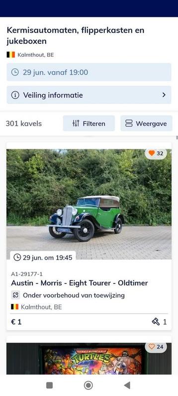 Oldtimer Veiling 29 Juni Troostwijk vanaf 1€ beschikbaar voor biedingen