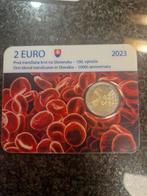 2 euro coincard Slowakije 2023 bloedtransfusie, Postzegels en Munten, Munten | Europa | Euromunten, Ophalen of Verzenden, Slowakije