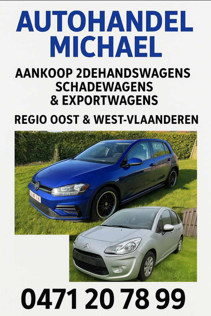 Aankoop 2dehandswagens & schadewagens., Auto diversen, Overige Auto diversen, Ophalen