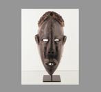 Makonde masker met leder huid (251013-03), Verzenden