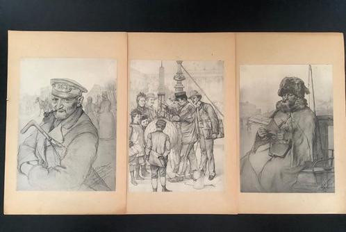 LITHO’S CHRISTIAN WILHELM ALLERS 1857-1915 DUITSLAND., Antiek en Kunst, Kunst | Litho's en Zeefdrukken, Ophalen
