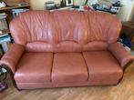 Ensemble salon cuir  canape et deux fauteuils, Maison & Meubles, Canapés | Salons, Trois personnes, Banc droit, Enlèvement, Utilisé