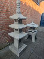 Zeer mooie en grote Granieten Pagode 1.75m, Tuin en Terras, Ophalen, Zo goed als nieuw