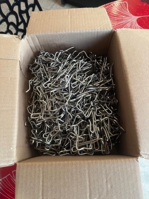 crochets ardoises inox F17 2,7 X 52, Bricolage & Construction, Isolation & Étanchéité, Comme neuf, Isolation de toiture, Autres matériaux