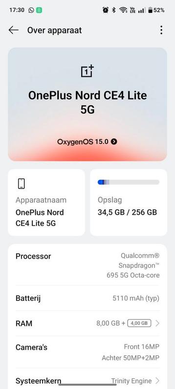 Oneplus nord ce4 lite, Télécoms, Enlèvement