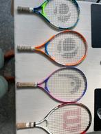 4 tennisraketten voor 20€ - ook afzonderlijk te koop, Ophalen of Verzenden, Zo goed als nieuw