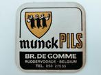 Bierviltje munck pils (br. De Gomme), Comme neuf, Autres marques, Sous-bock, Enlèvement ou Envoi