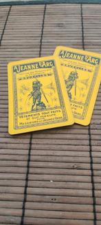 2 oude speelkaarten Jeanne d'arc Bruxelles, Verzamelen, Speelkaarten, Jokers en Kwartetten, Ophalen of Verzenden, Speelkaart(en)