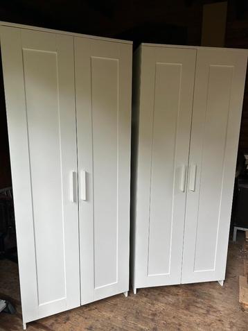 BRIMNES Kledingkast met 2 deuren, wit, 78x190 cm beschikbaar voor biedingen