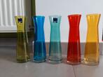Set van 5 Leonardo glazen vazen, Glas, Blauw, Ophalen of Verzenden, Zo goed als nieuw