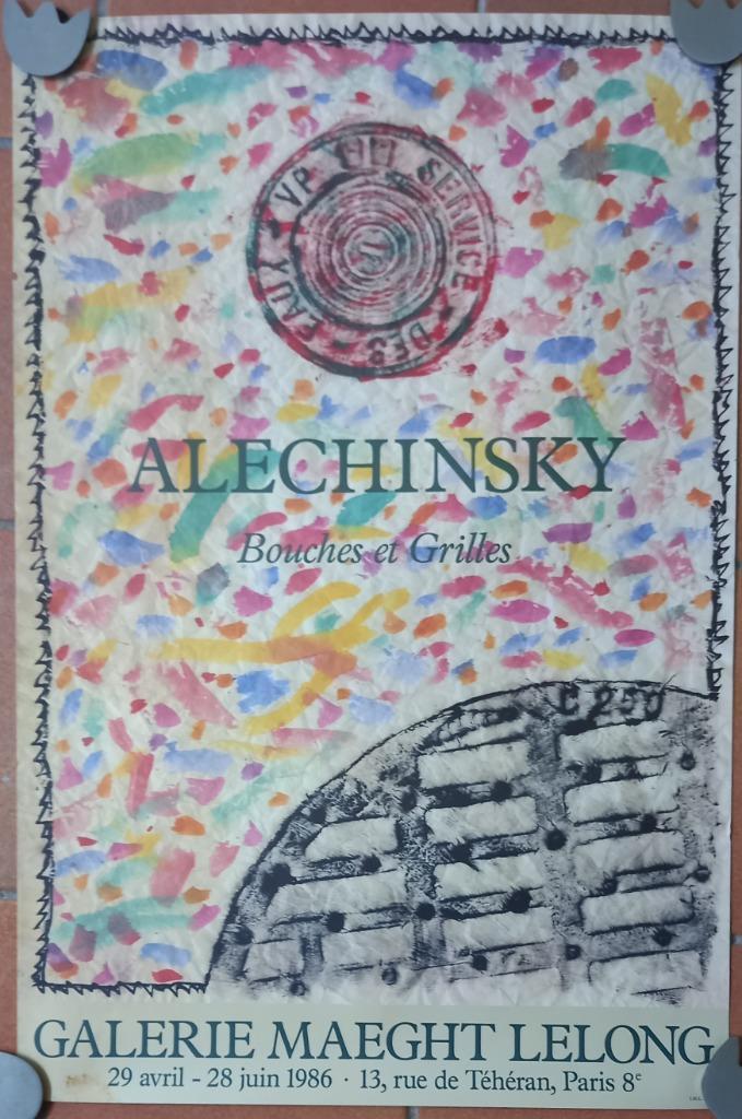 Twee affiches Alechinsky, Antiek en Kunst, Kunst | Litho's en Zeefdrukken, Ophalen of Verzenden