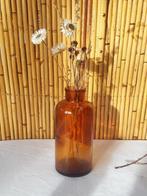 Flacon / bouteille d'apothicaire vintage 1960 en verre ambré, Antiquités & Art, Enlèvement ou Envoi