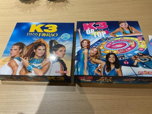 K3 spelpakket : 2 gezelschapsspellen + 5 strips, Hobby en Vrije tijd, Gezelschapsspellen | Bordspellen, Gebruikt, Ophalen of Verzenden