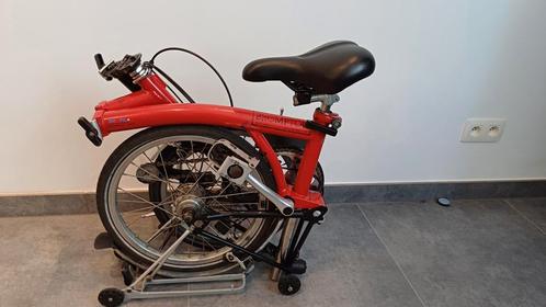 Brompton plooifiets, drie versnellingen [in optie], Fietsen en Brommers, Fietsen | Vouwfietsen, Gebruikt, Brompton, Totaal opvouwbaar
