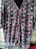 BLOUSE 2 EN 1 MANCHES 3/4 DISPONIBLE EN 2 TONS T. 50/52, Kleding | Dames, Grote Maten, Ophalen, Zo goed als nieuw, Zwart