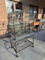 Papegaaienkooi zwart valkparkieten kooi, Animaux & Accessoires, Oiseaux | Cages & Volières, Enlèvement, Comme neuf, Métal, Autres types