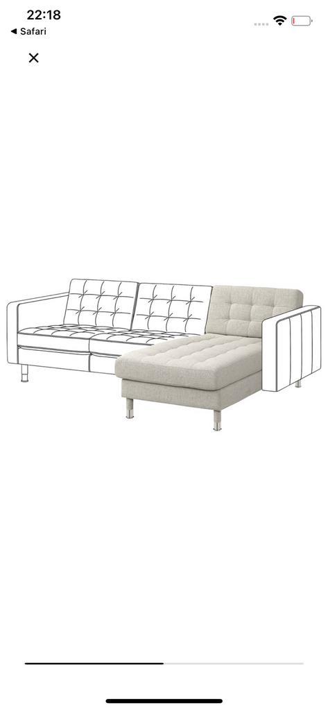 Meridienne landskrona, Maison & Meubles, Canapés | Coins salons complets, Utilisé, Tissus, Enlèvement