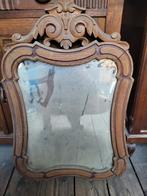 Miroir en bois, Antiek en Kunst, Antiek | Spiegels, Ophalen, Overige vormen, 50 tot 100 cm, Minder dan 100 cm