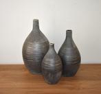 Set van 3 chique glazen vazen, Ophalen, Overige kleuren, Nieuw, Glas