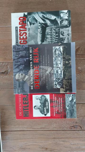 3 boeken derde rijk, de gestapo en hitlerjeugend. beschikbaar voor biedingen